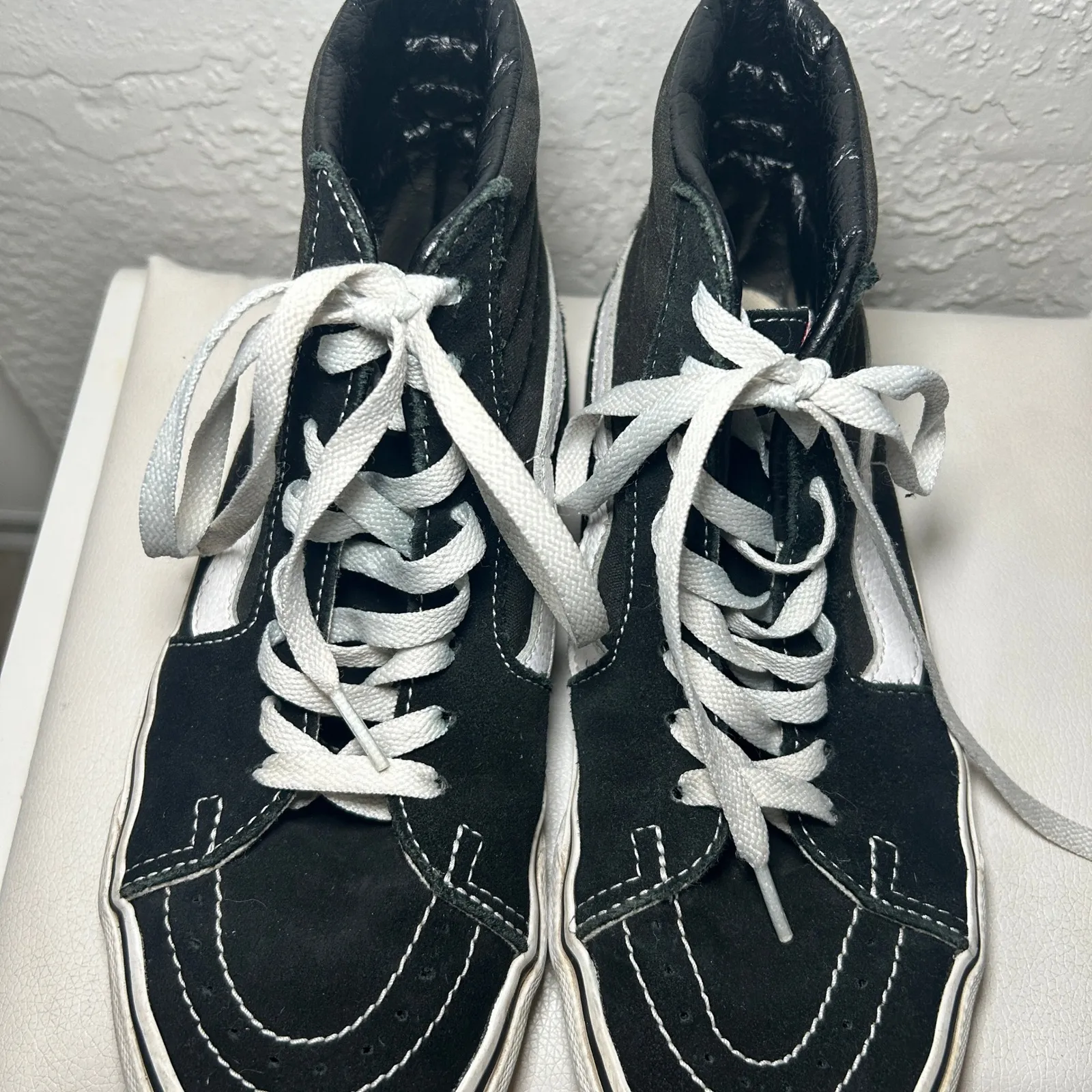 Vans Sk8-Hi Black‎ Sneakers Women's High Top Skate Shoes Classic Style Size 8 - Image 3