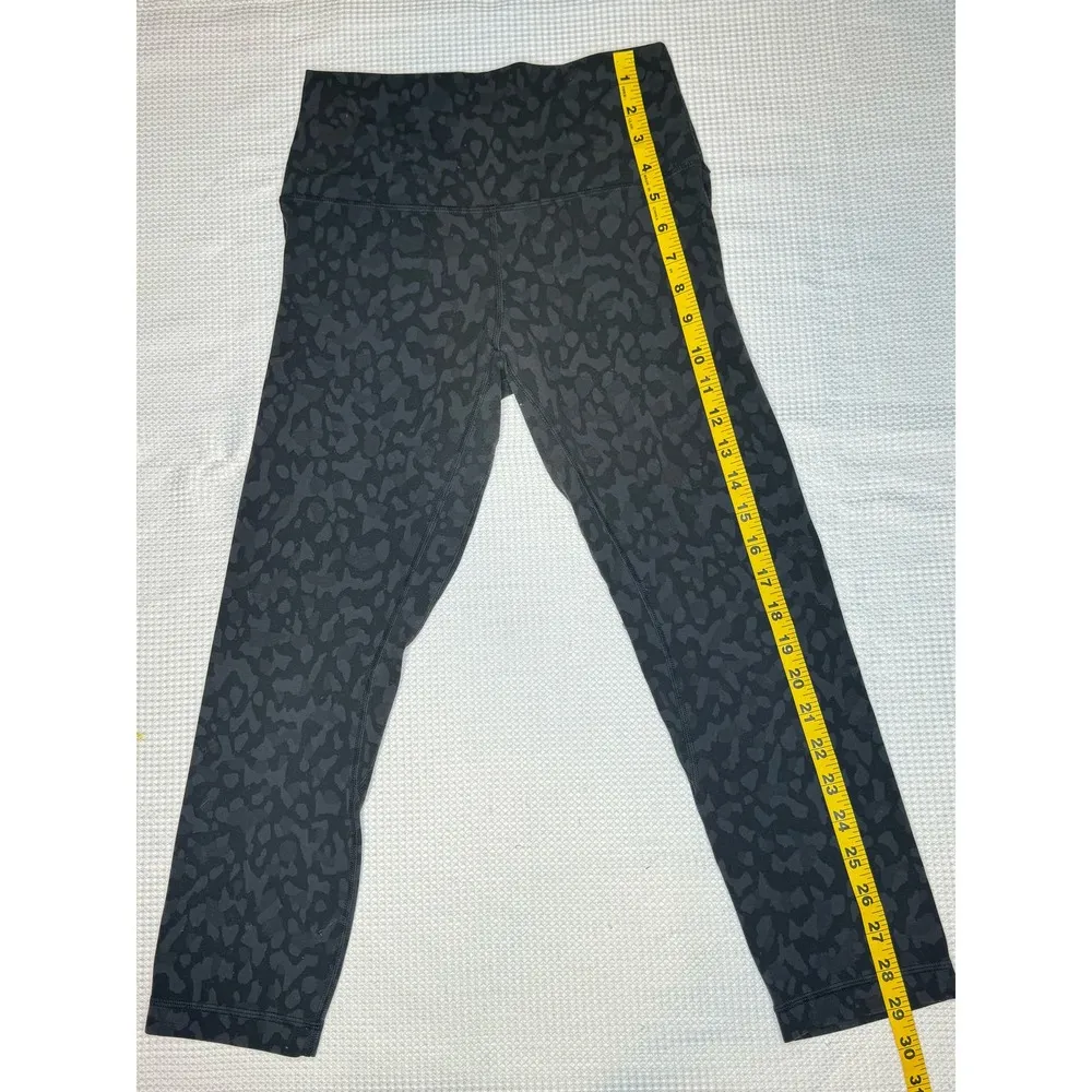 Lululemon Align Crop Pants Black Multi Camo  21" SIZE 6 - Image 5