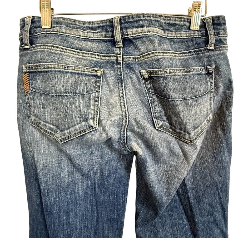 Paige Women's Denim Jeans Low Rise Bell Canyon Bell Bottoms Flare Med Wash Sz 27 - Image 4