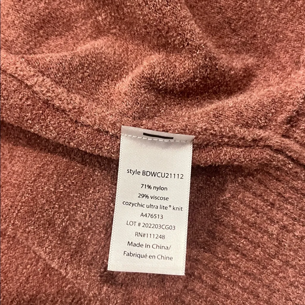 NWT Barefoot Dreams Cozychic Lite Seashore hooded cardigan sweater S - Image 6