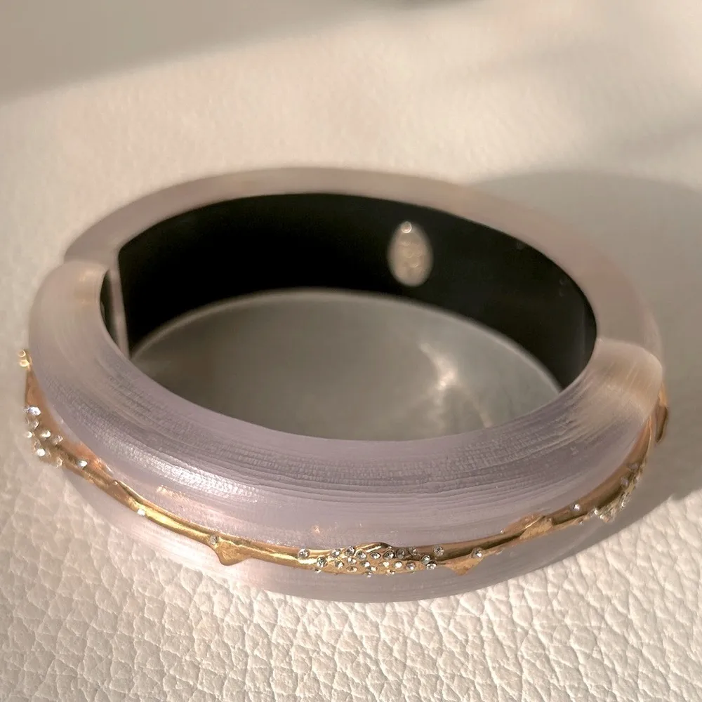 Alexis Bittar SET  Lucite Lilac 2 piece set - Image 12