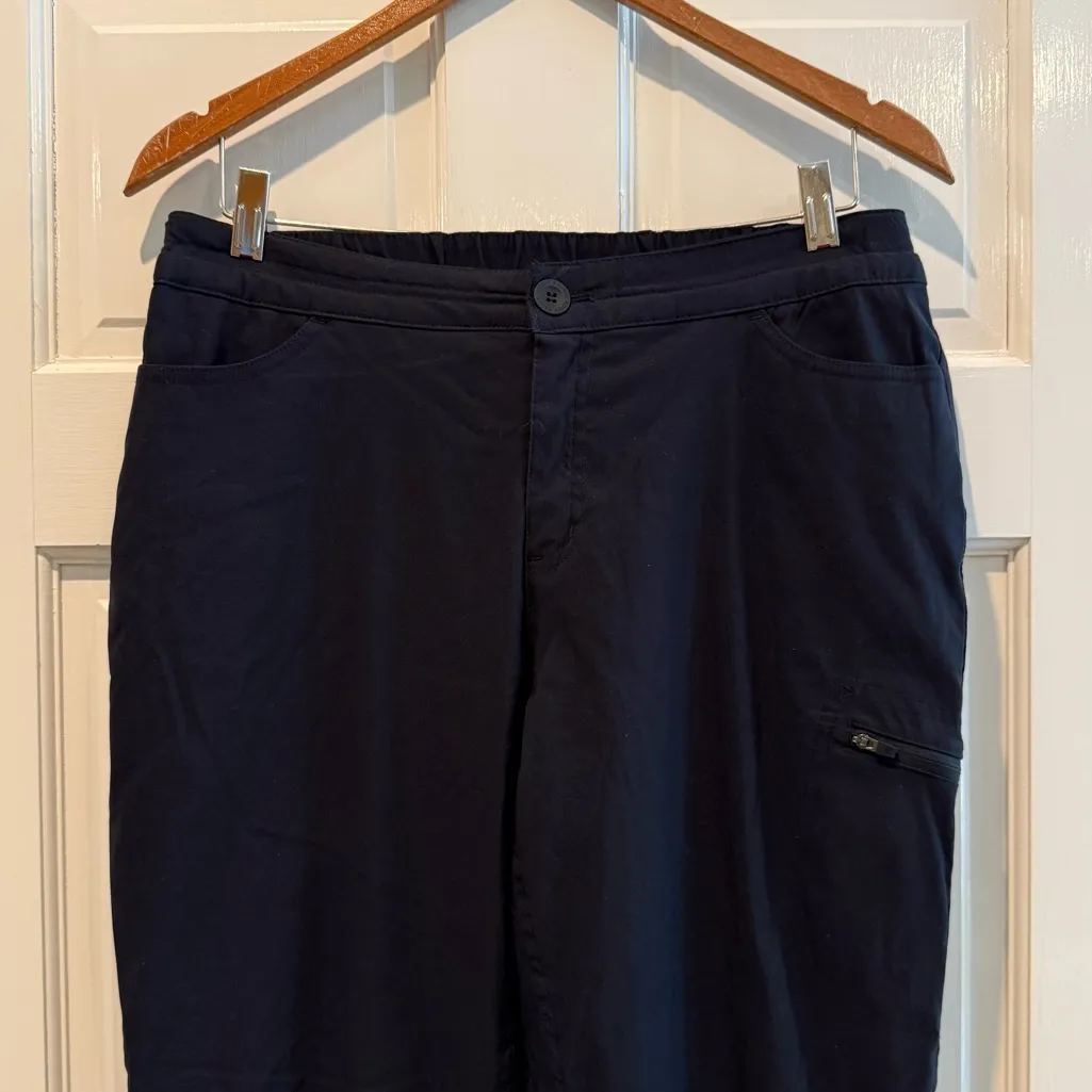 Eddie Bauer Rainer Fleece Lined Pants UPF Pockets Black Size‎ Medium NWT - Image 4
