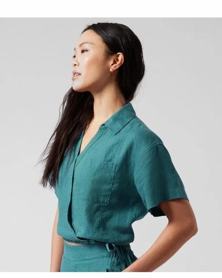 Athleta Playa Linen Crop Top - Image 8