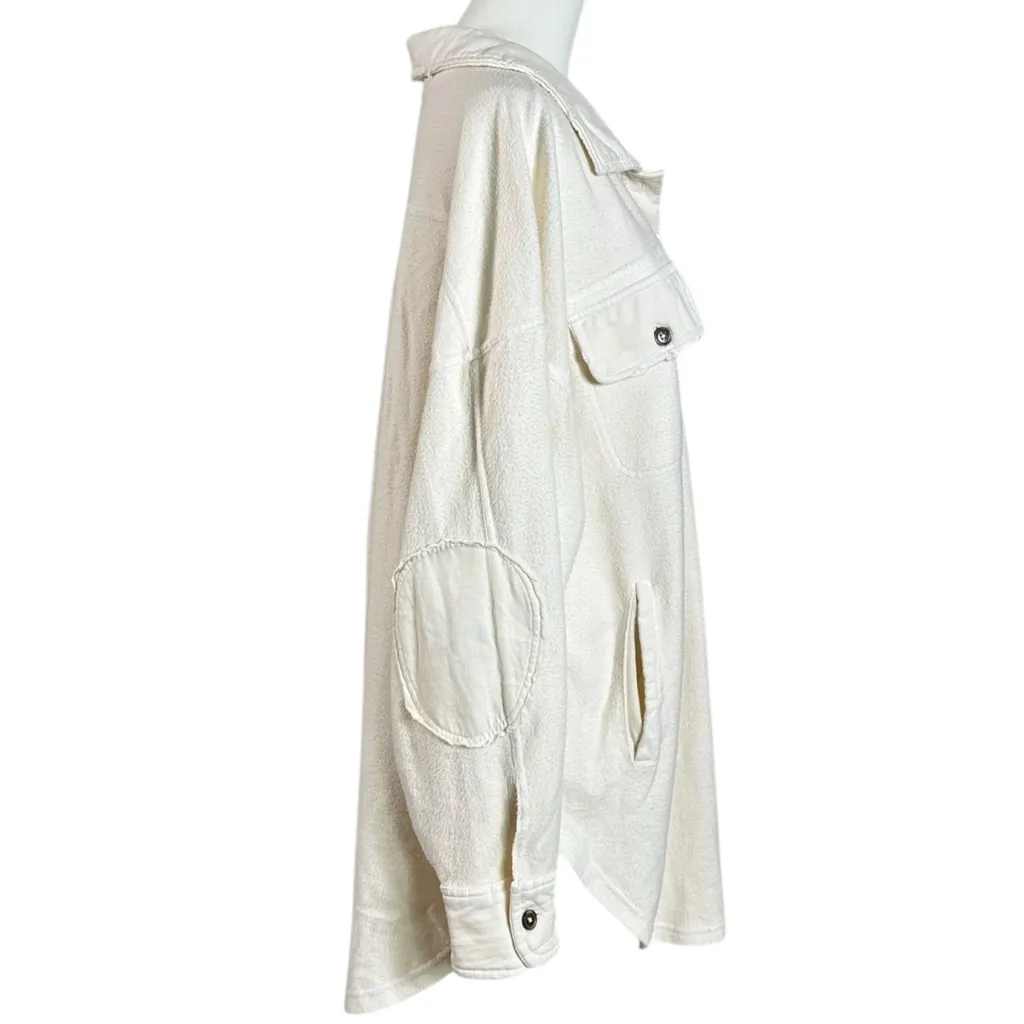 Free People Ruby Jacket Champagne Dreams Medium Oversized Shacket Grunge 90s - Image 5