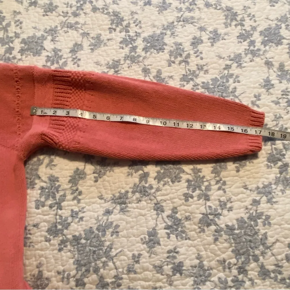 Vintage Hunt Club Pink 100% Cotton Made in USA Sweater Size Small Petite - Image 5