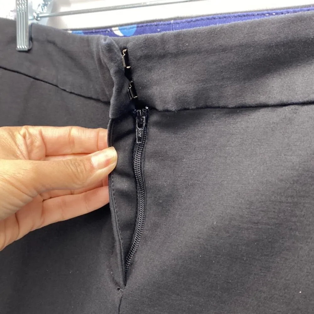 Boden black split ankle high waisted straight leg Office casual everyday sz 6 - Image 4