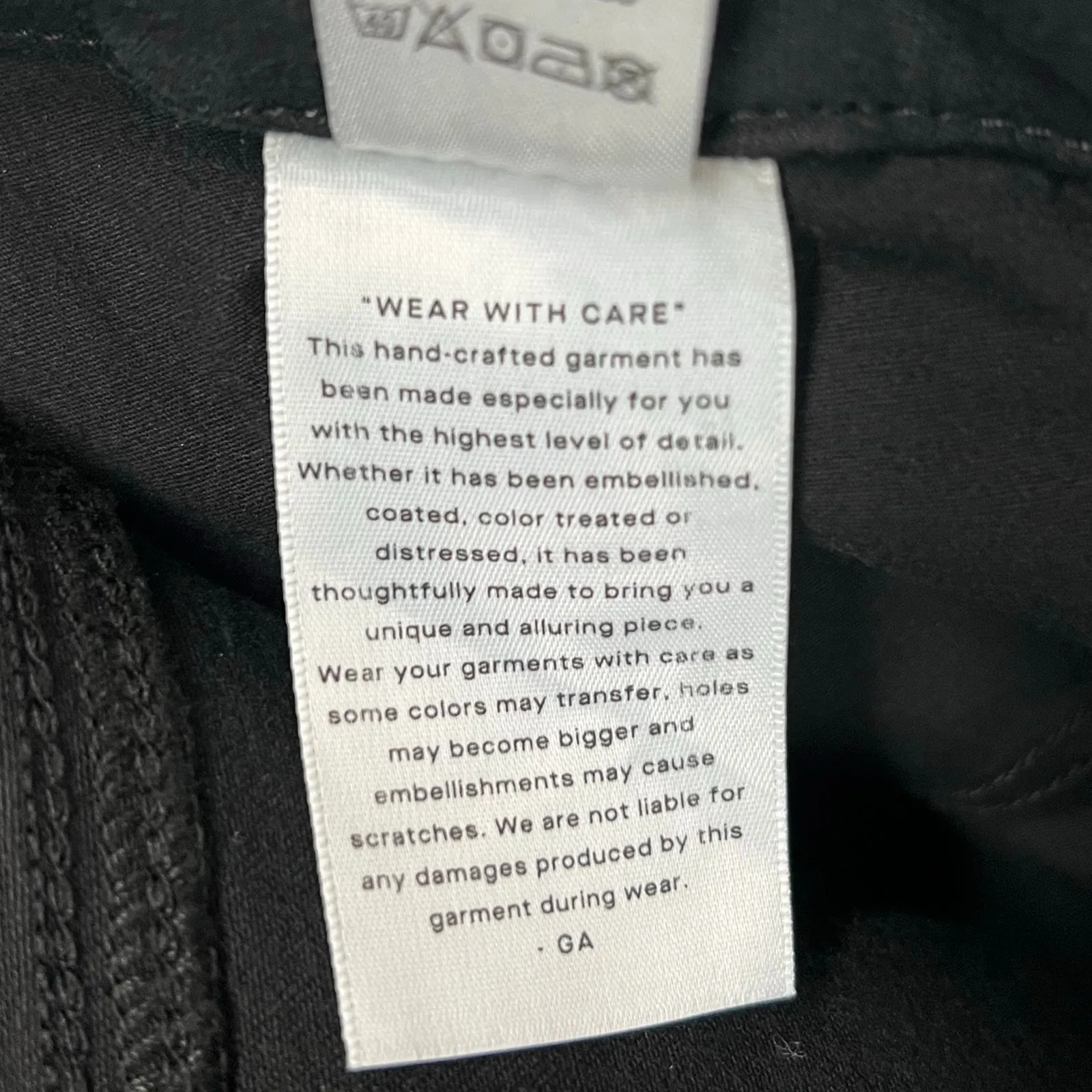 Good American Good Legs Jeans Womens 12 Black Tummy Tech Low Rise Stretch No Gap - Image 15