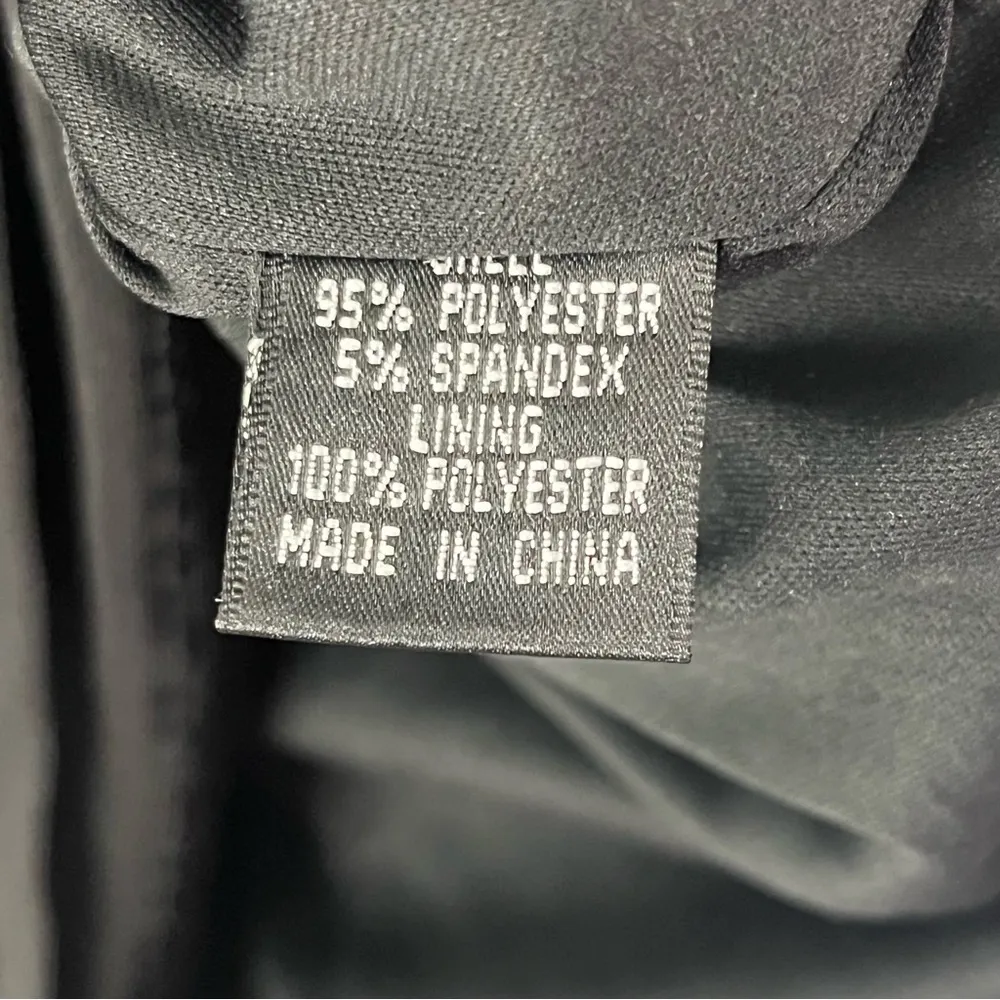 ADRIANNA PAPELL Classic Black V-Neck Layered Tiered Cap Sleeves Dress, Size 12 - Image 4