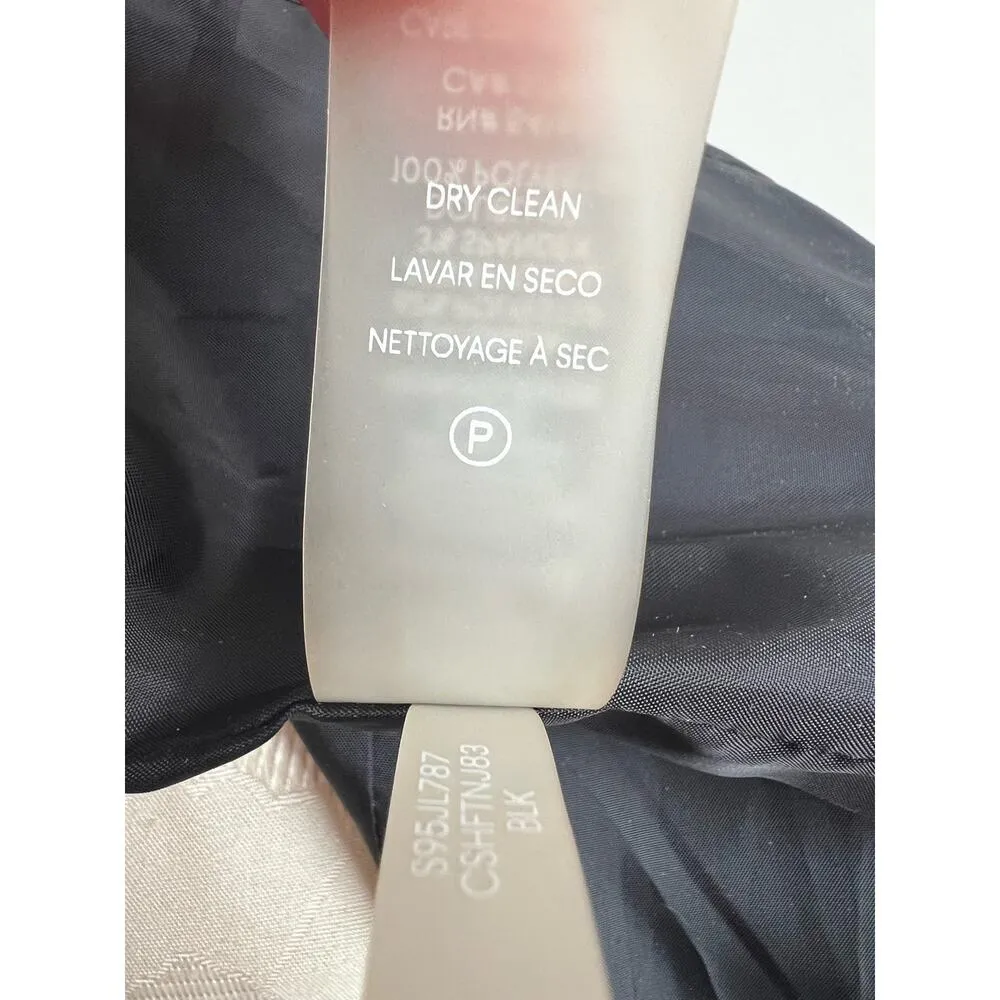 Calvin Klein Single Button Classic Black Blazer Size 6 - Image 8