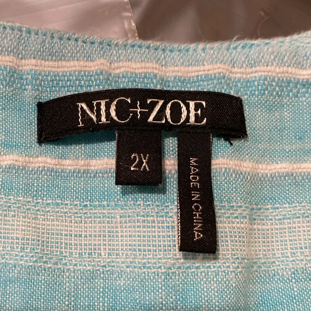 Nic+Zoe Raw Hem Cropped Top 2X - Image 3