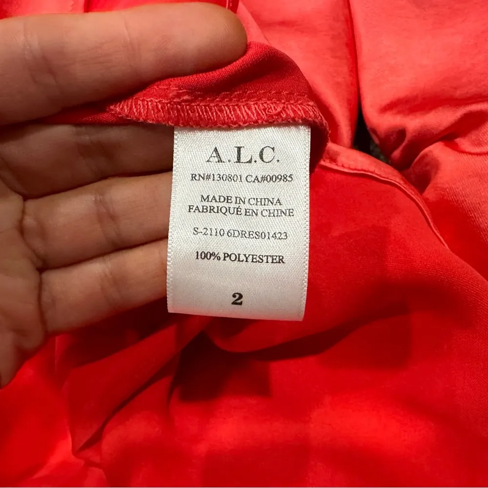 A.L.C. Joss Long Sleeve Ruched Dress 2 NWOT - Image 8