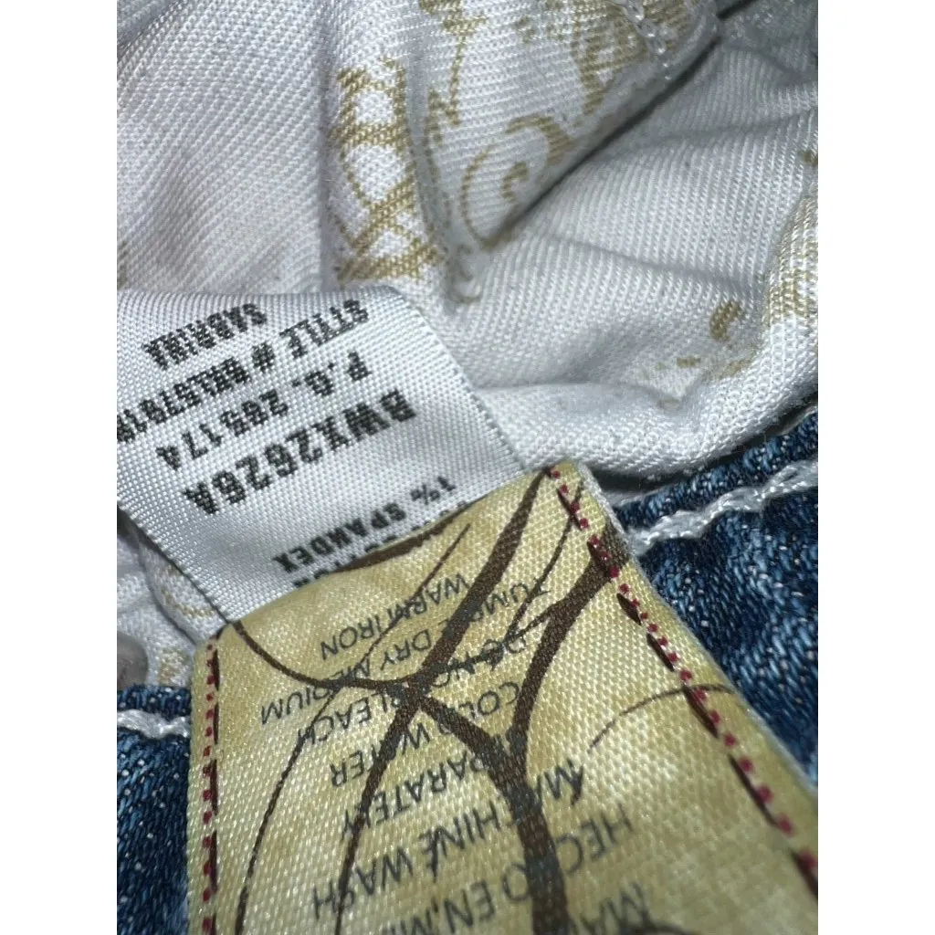 BKE Sabrina Buckle Short Shorts 26 x 3.5 Daisy Dukes Denim cut off Distressed - Image 6