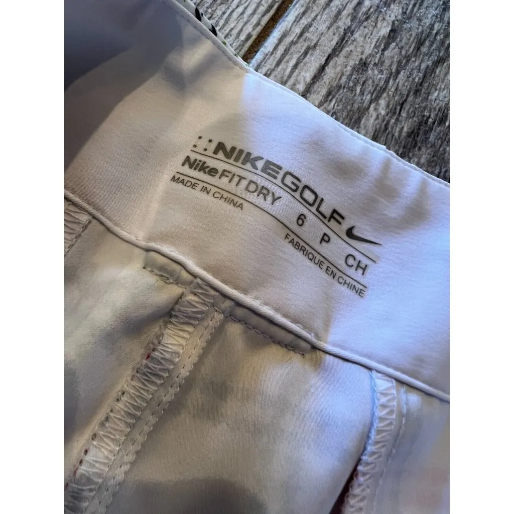 Nike Golf‎ Shorts size 6 Fit Dry Bermuda Short Plaid Pickleball Rainbow Pockets - Image 4