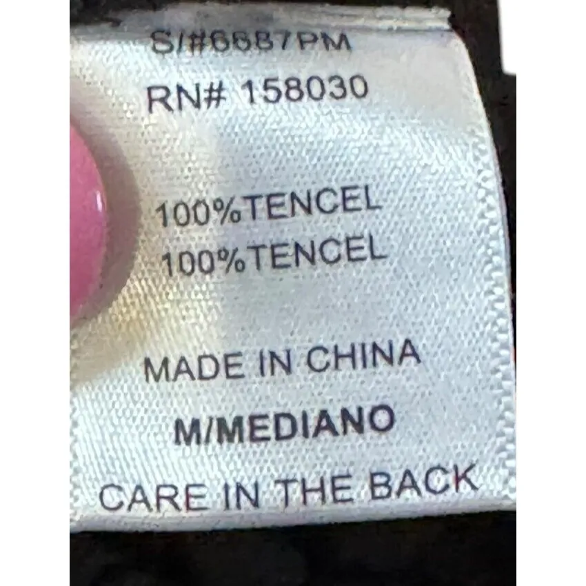 Love Tree Love‎ Tree Women's Shorts 100% Tencel Belted Button Front High Black Medium NWT - Image 12