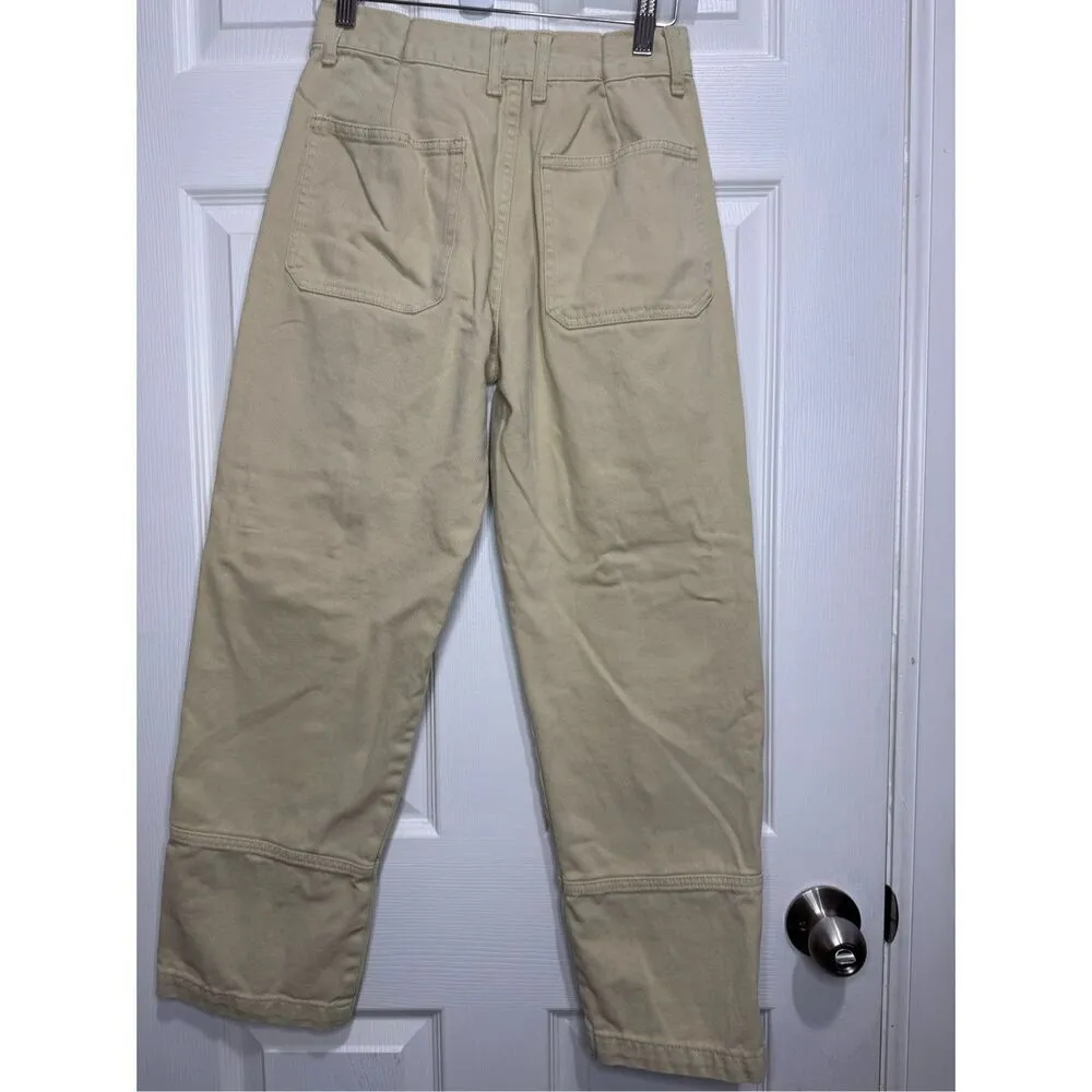 LIONESS Stacy cargo jean denim beige Small/4 - Image 3