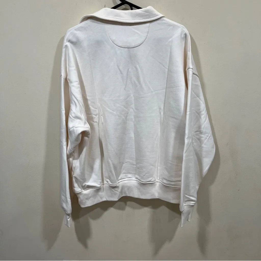 NWT GAP GapFit Oversized Quarter-Zip Hoodie size M - Image 9