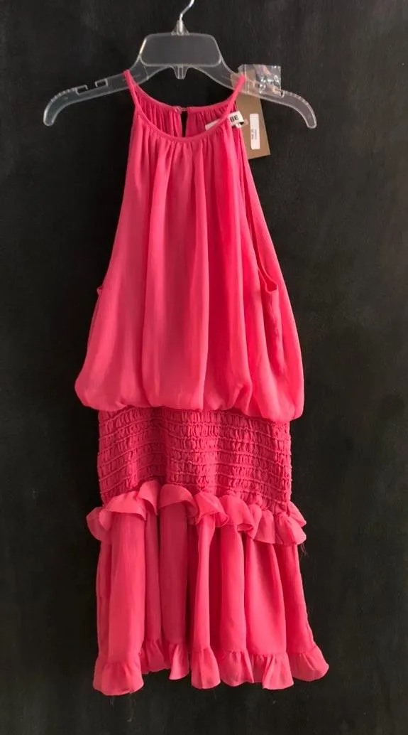DO+BE Pink Chiffon Dress - Image 3