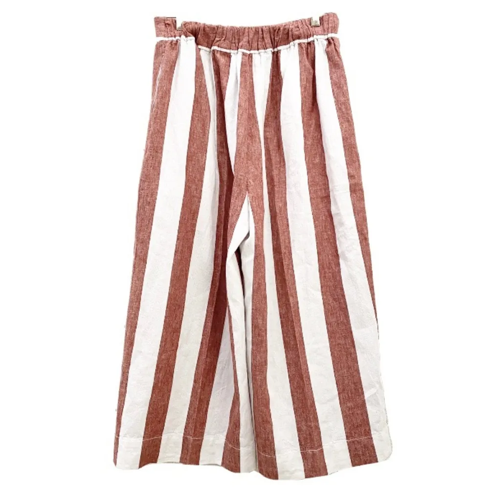 Madewell Huston Pull On Stripe Crop Pant M - Image 8