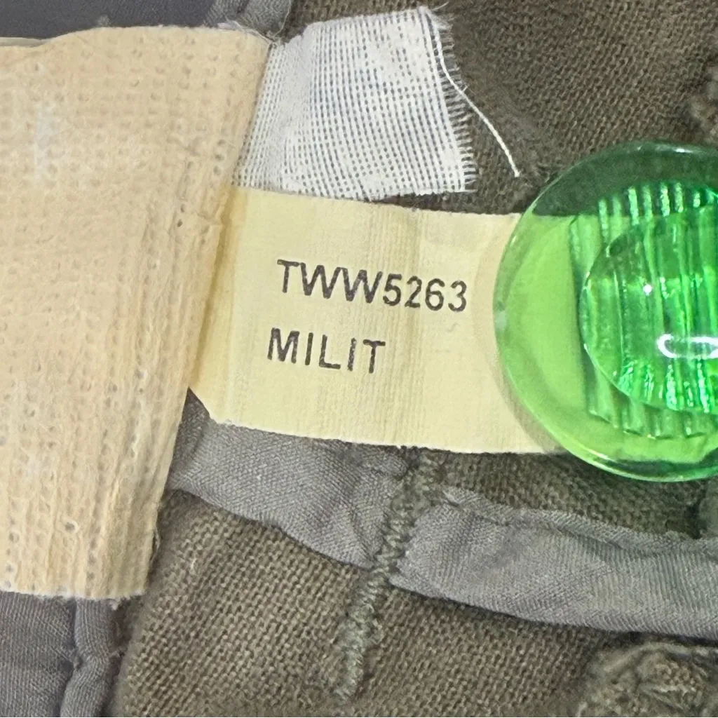 Vintage Da Nang Y2K Low Rise Cargo Pants XS Olive Green Streetwear Grunge Edgy - Image 10