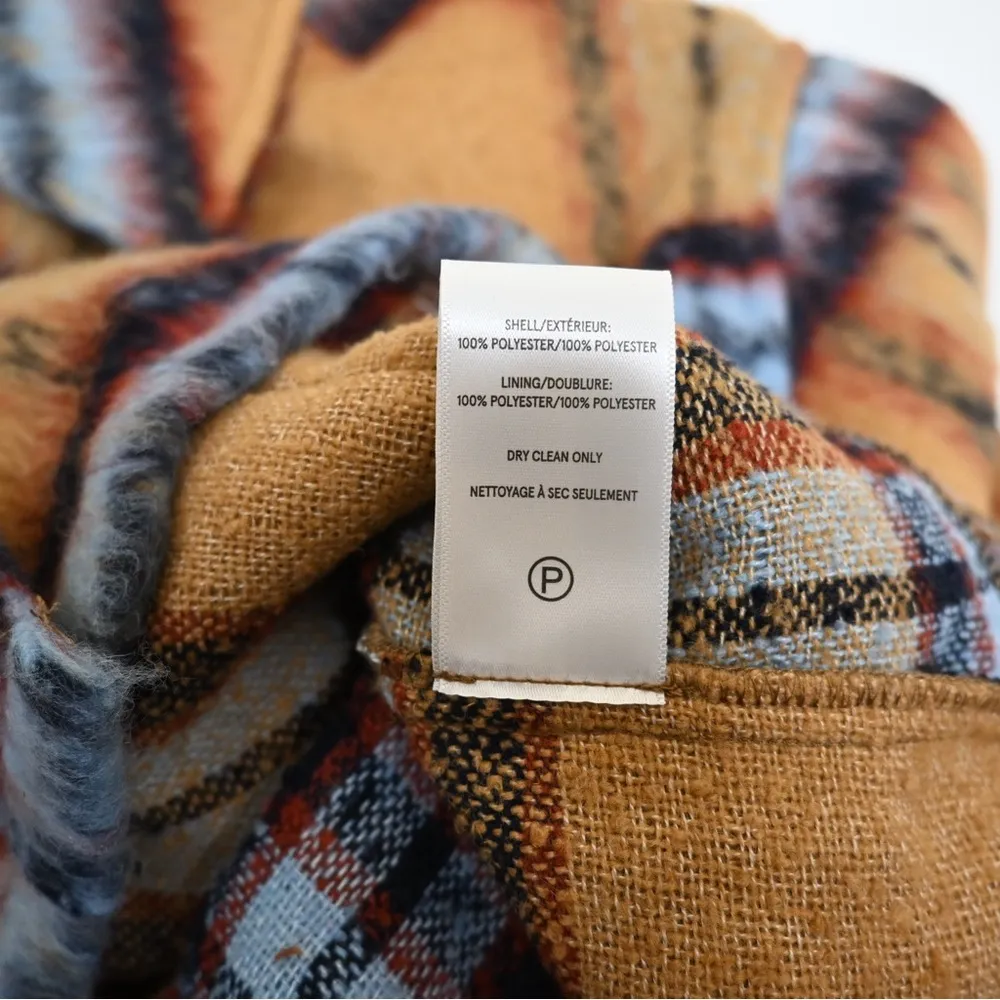 Vigoss Womens M Plaid Crop Shacket NEW - Image 11