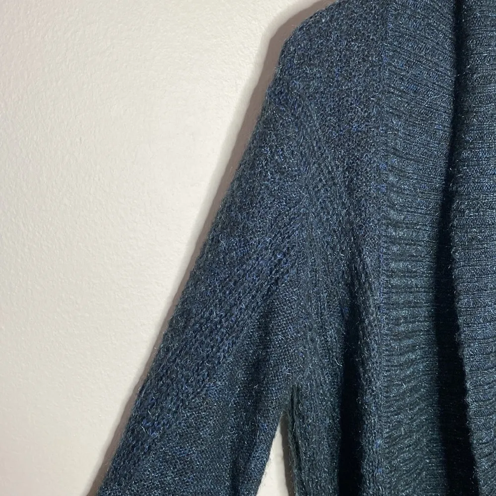 Knox Rose fuzzy chunky knit open sweater cardigan with fringed sleeves size XS - Image 5