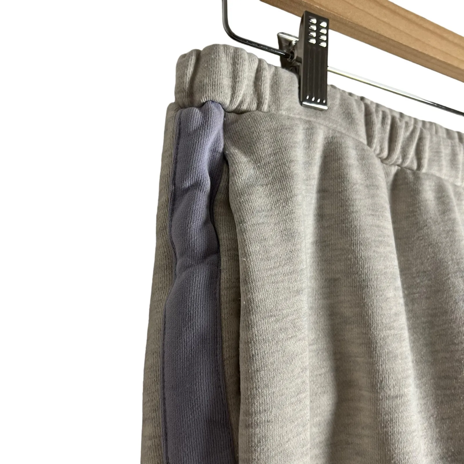 Staud Cambrie Colorblock Side Stripe Gray Purple Sweatpant Joggers M - Image 6