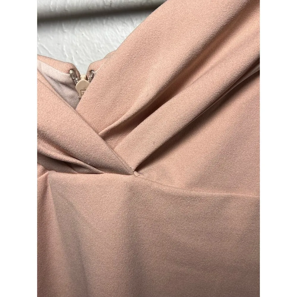 NWT Nookie Revolve Athena Off Shoulder Midi Bodycon Dress Blush Light Pink Small - Image 4