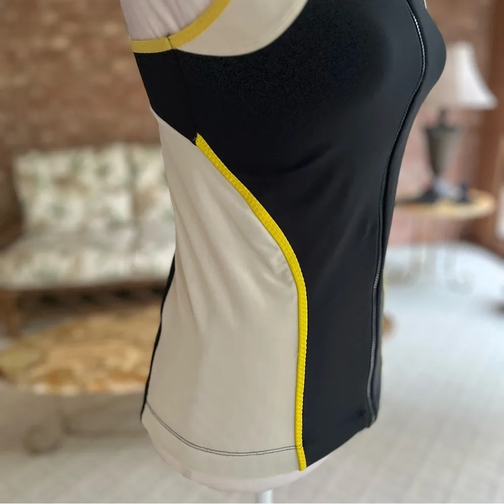 ASOS Tank Top Athletic Racerback Full Zip Black Multi size 6 Sports Gym Workout - Image 14