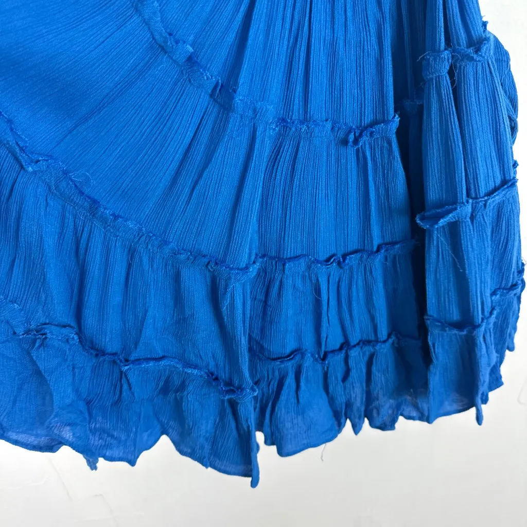 NWT Free People Hot Dang Mini Dress Cutout Blue Size Small S NEW - Image 14