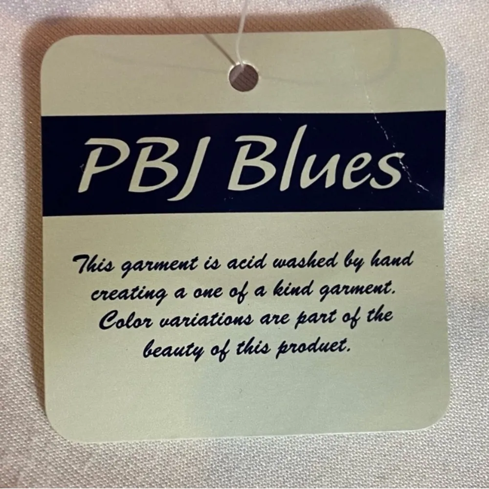 NEW PBJ Blues Orange Acid Wash Denim Collar Button Front Tunic Sweater Size XL - Image 12