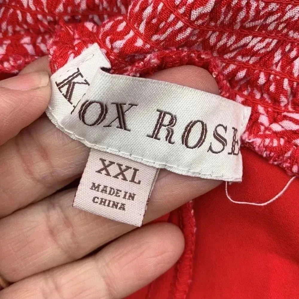 Knox Rose 2XL double lined red shorts - Image 3