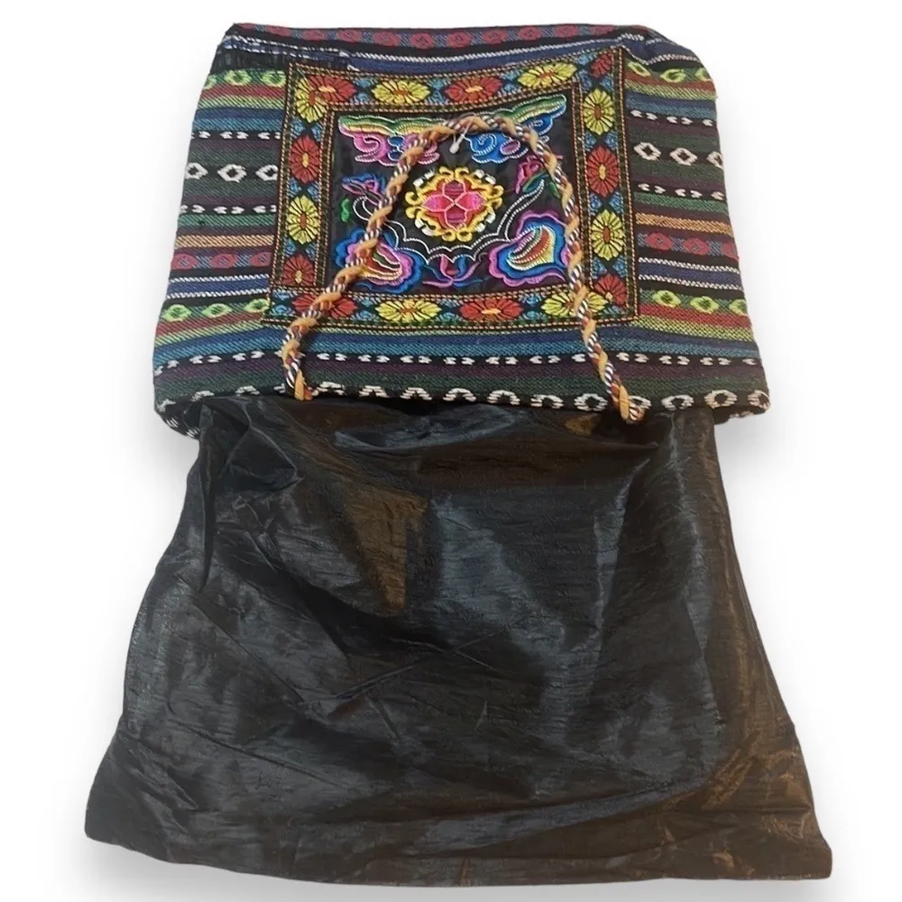 Handmade Small Shoulder Bag. 13.5” W x 12” H x .5” D - Image 4