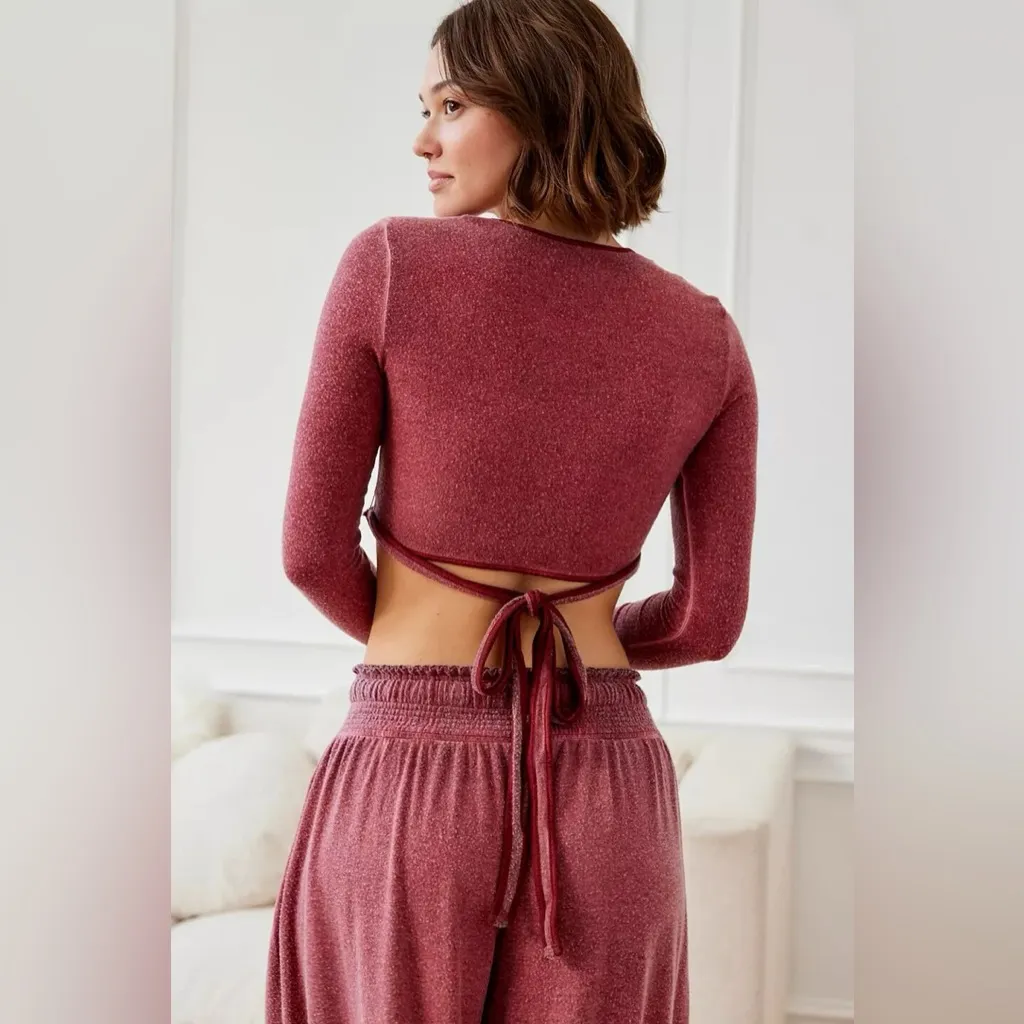 Urban‎ Outfitters Out From Under Cora Henley wrap crop top size XS - Image 6