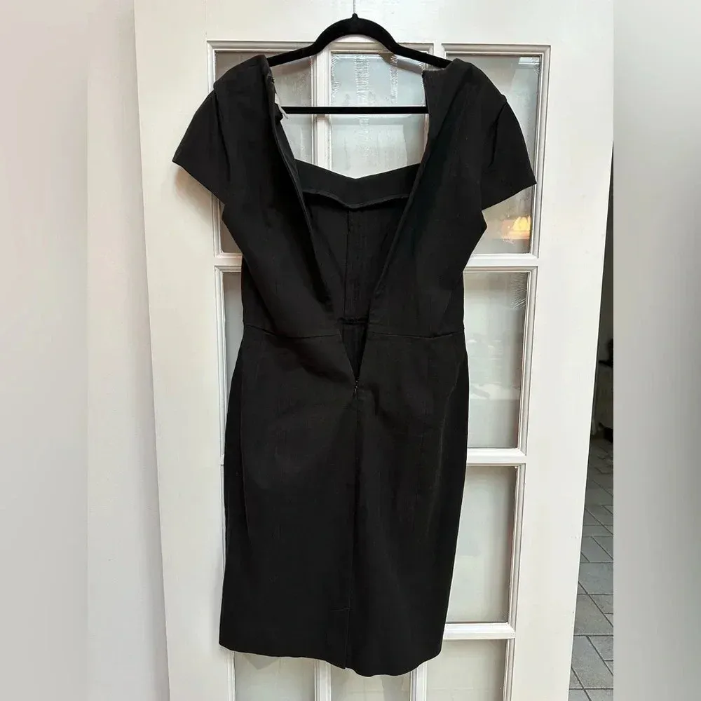 Vintage Banana Republic Y2K Black Classic Chic Timeless Cocktail Dress Size 10 M - Image 5