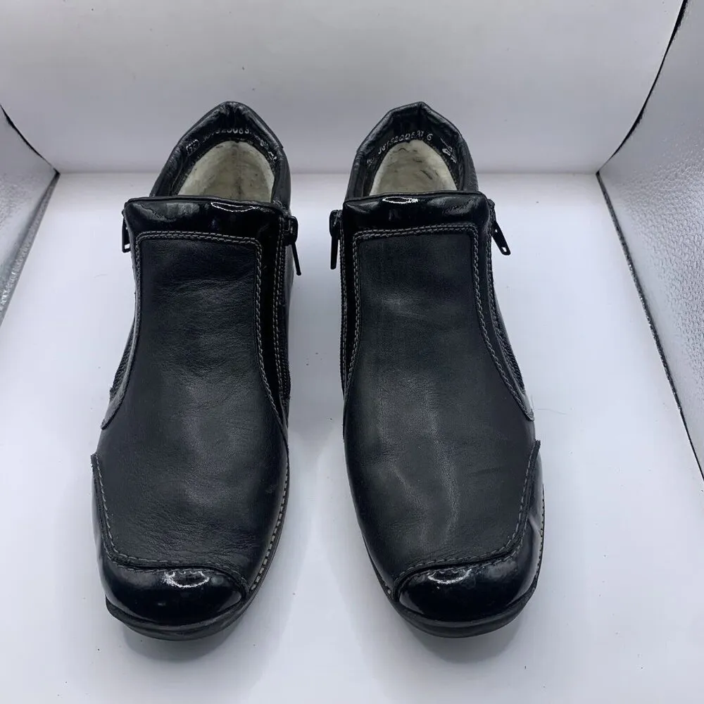 Rieker Womens Daphne Black Medium size 39 US 8.5 ankle boot - Image 2