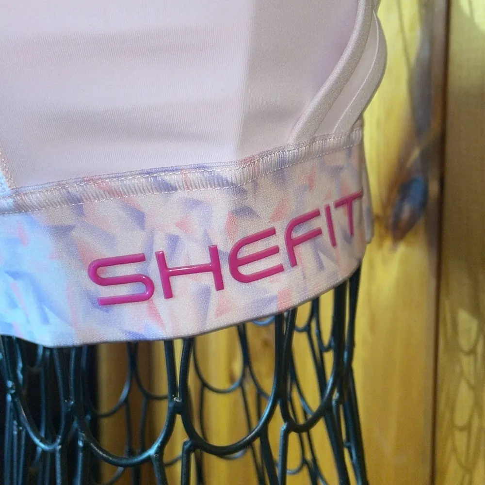 RARE Shefit Flex Medium Impact Sports Bra Size XS pink workout bra gym bra cute - Image 3