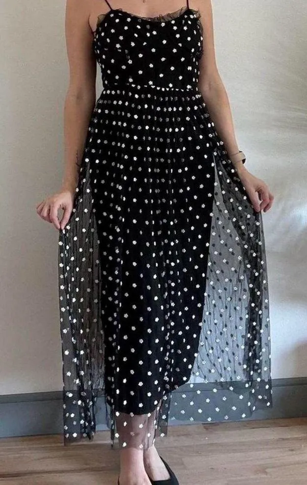 Beautiful Zara tulle embroidered dress - Image 2