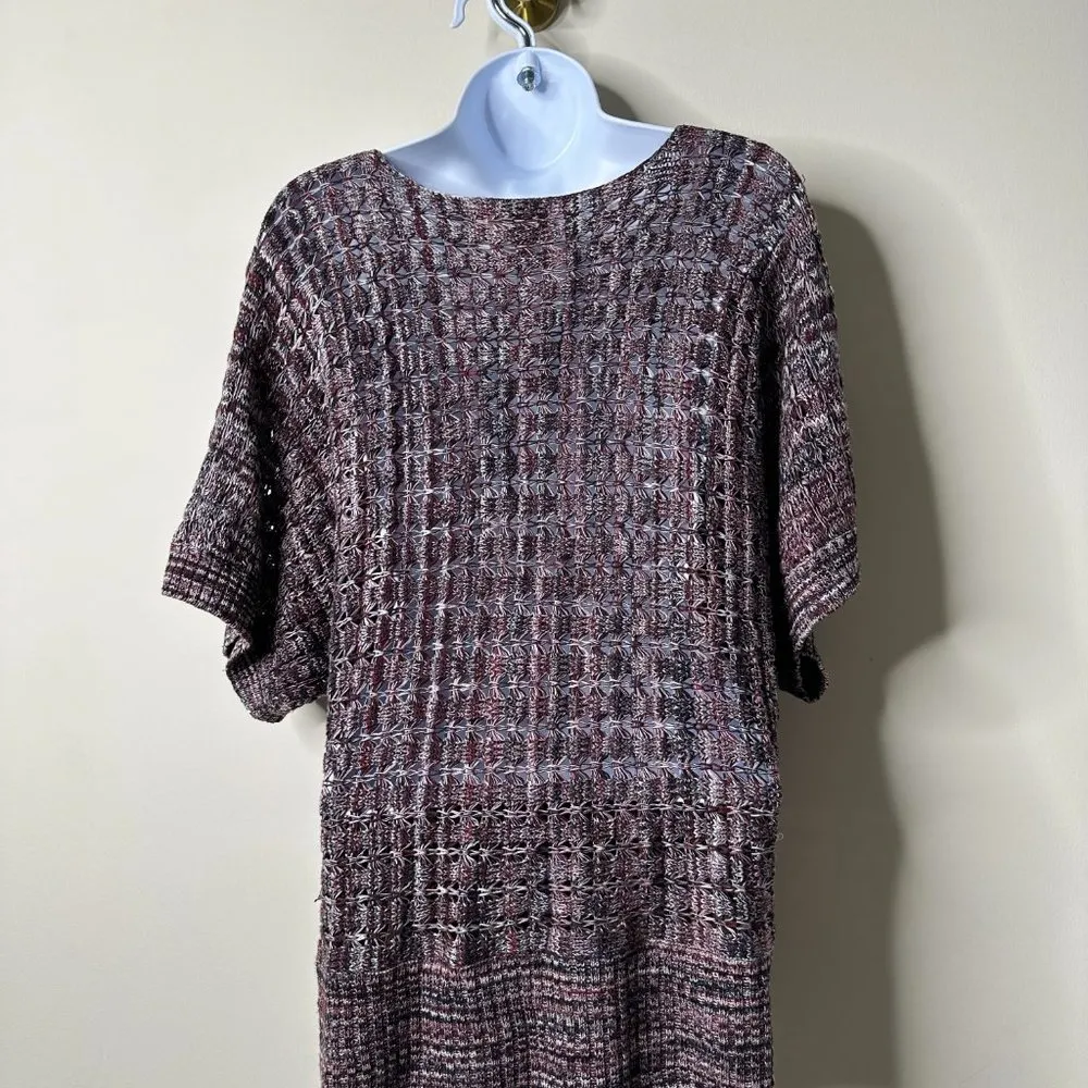 Dressbarn Multicolor Woven Sweater Large - Image 4