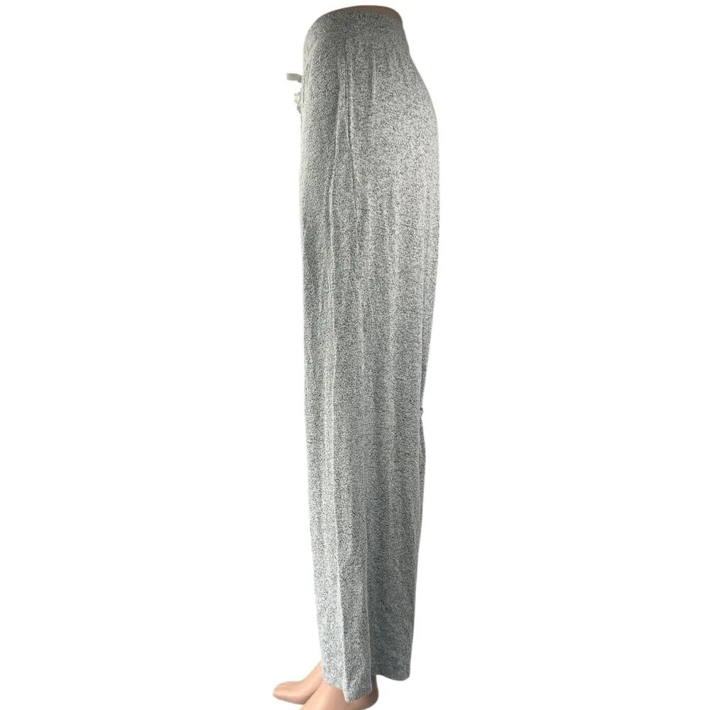 Donna Karan Women's Gray Heather High Waist Wide Leg Lounge Pajama Pants Size XL - Image 2