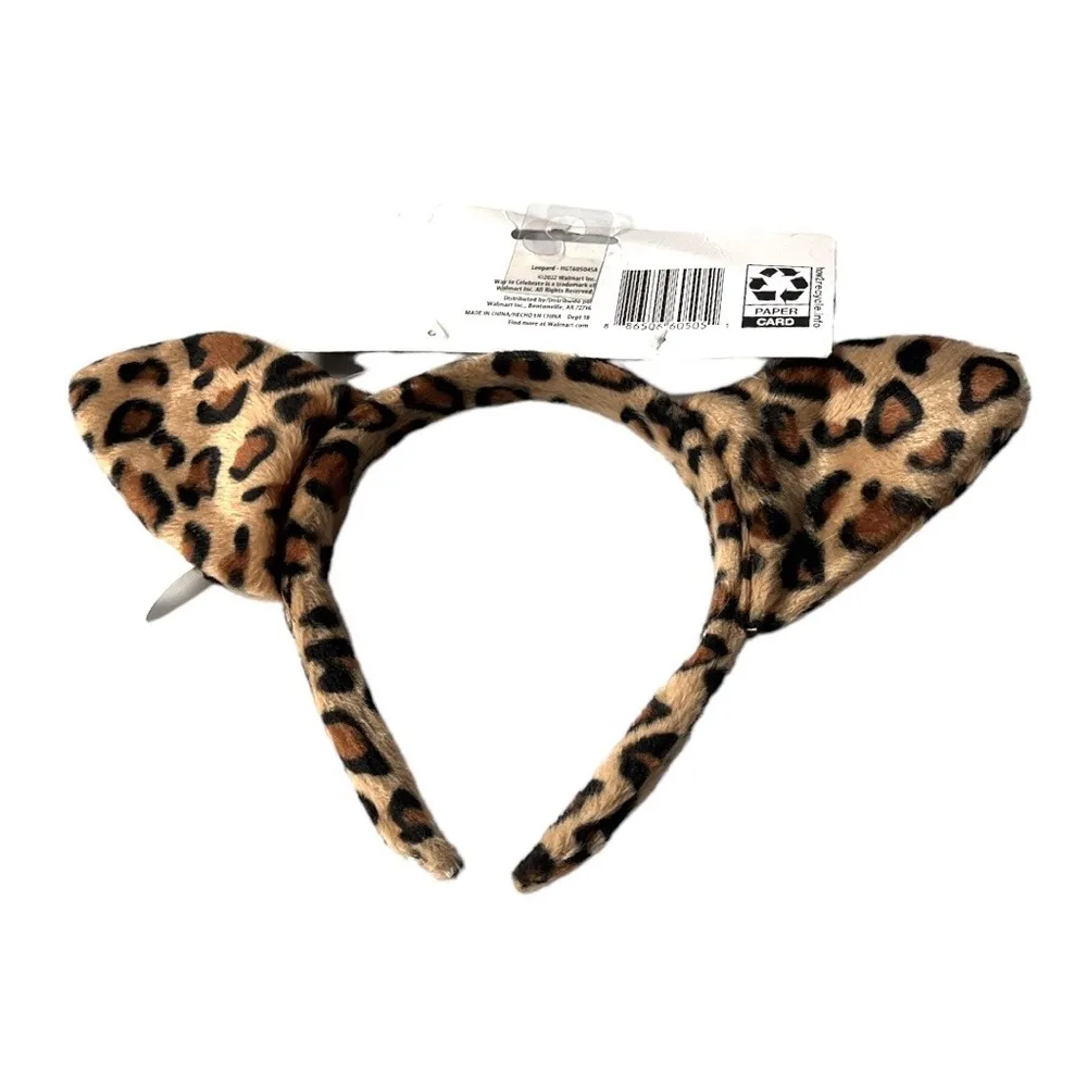 Way yo Celebrate Animal Print Cat Headband Brown Adult Size One Size Fits Most - Image 2
