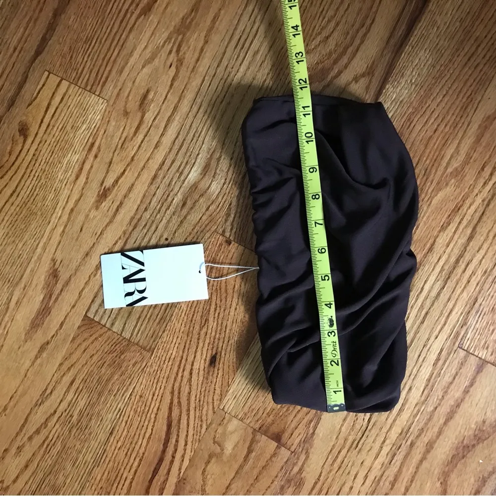 ZARA  Brown Crop Top NWT - Image 4