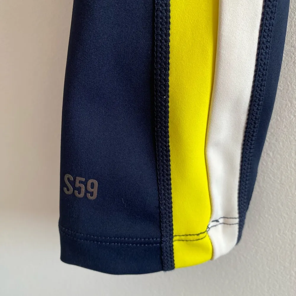 Splits59 Pierce High Waist Techflex 7/8 Legging Indigo, Copper & Yellow Size XS - Image 11