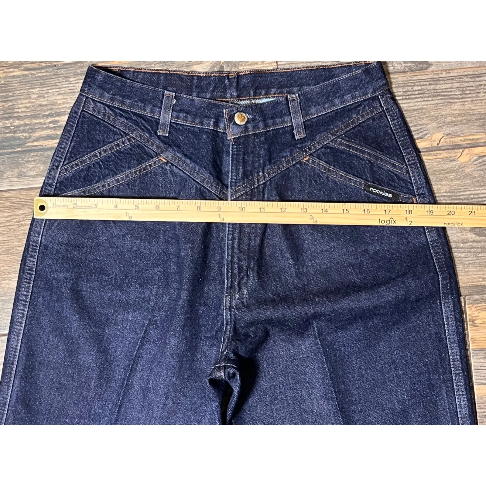 Vintage Rocky Mountain Rockies Jeans Womens 11/12 High Rise Western Bareback EUC - Image 7