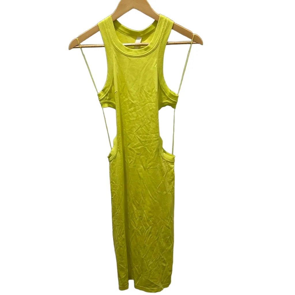 Dion Lee Jersey Dress Lime Size XS - Image 4
