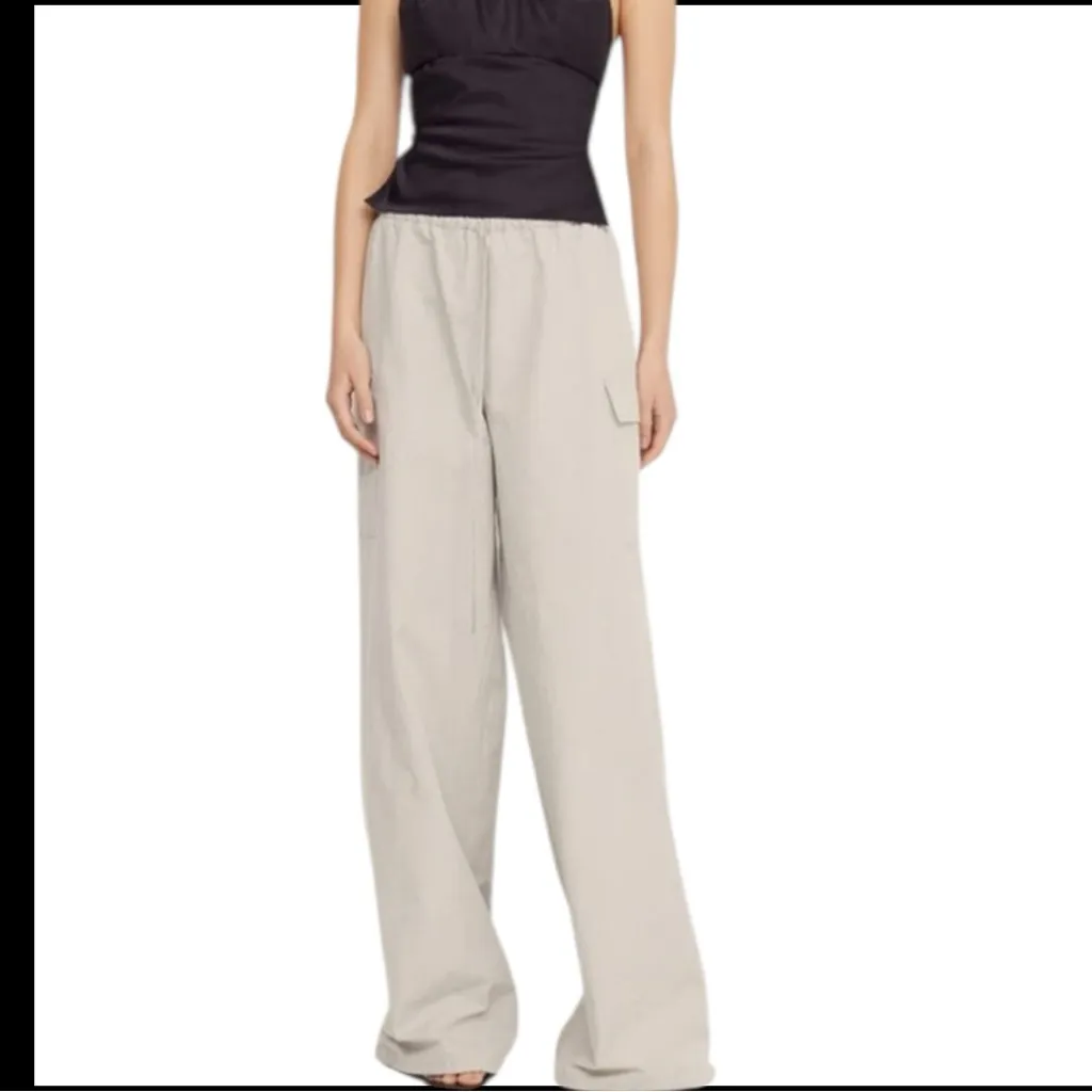 Bec‎ & Bridge Women’s 4 Oversized Wide Leg Cargo Pants Beige Khaki Baggy Trendy - Image 9