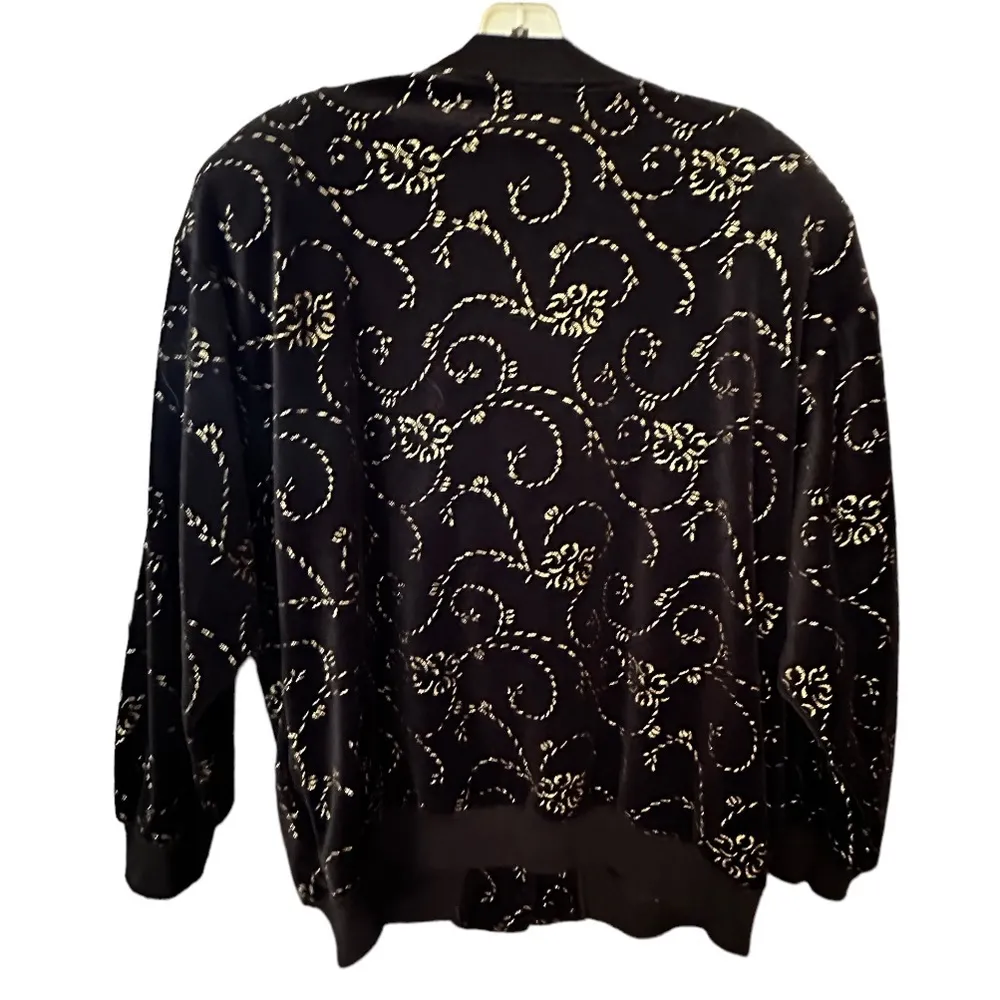 Vintage GW Graff Black Velvet Jacket‎ Size L - Image 4