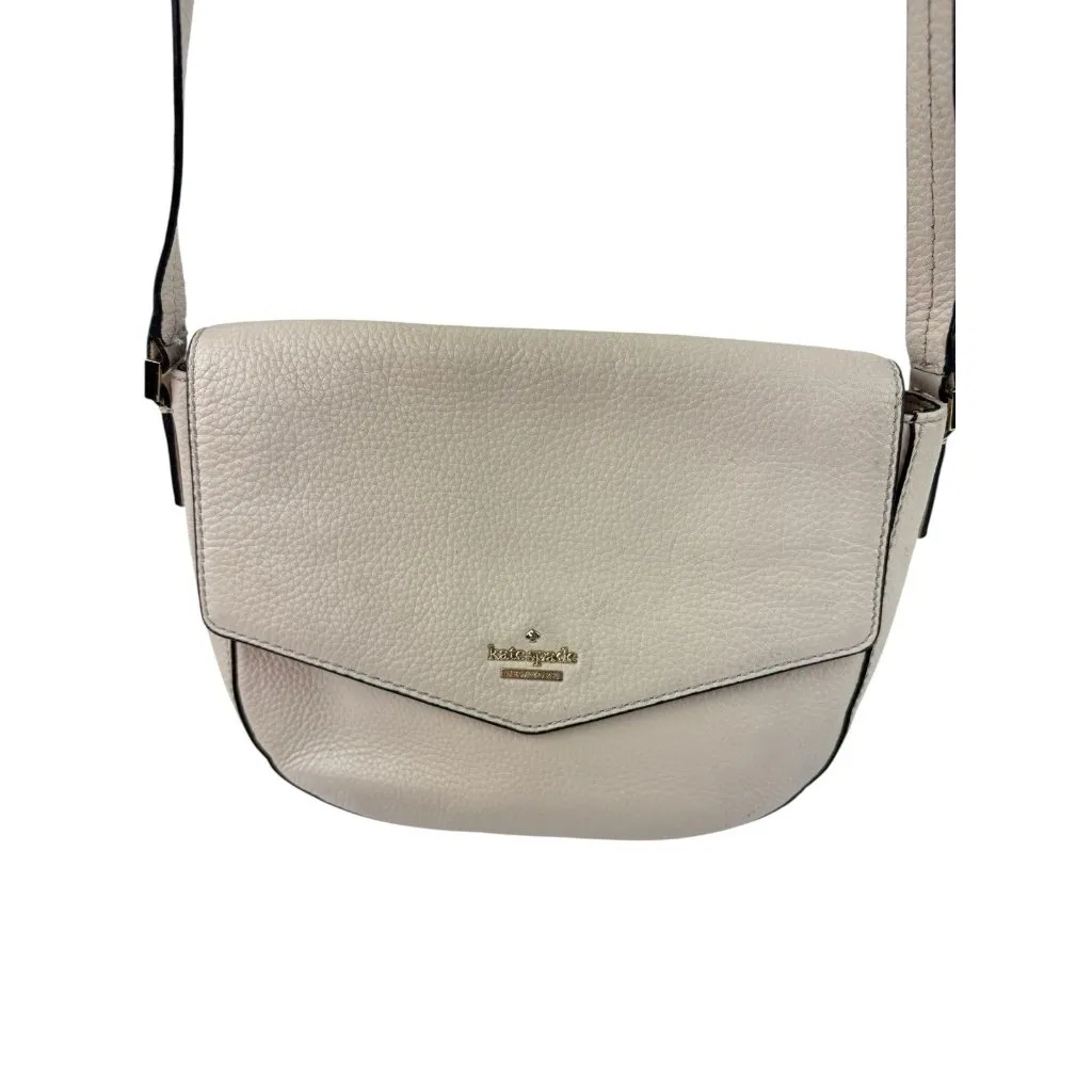 *Kate Spade Spencer Court Lavinia Ivory Crossbody Purse Leather Quiet Luxury - Image 2