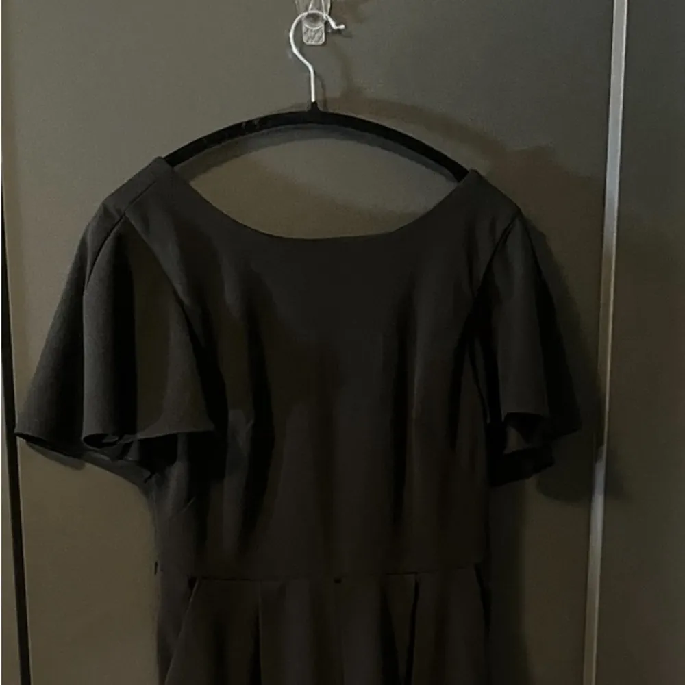 Calvin Klein Black flutter sleeve jumpsuit - belt missing - Image 6