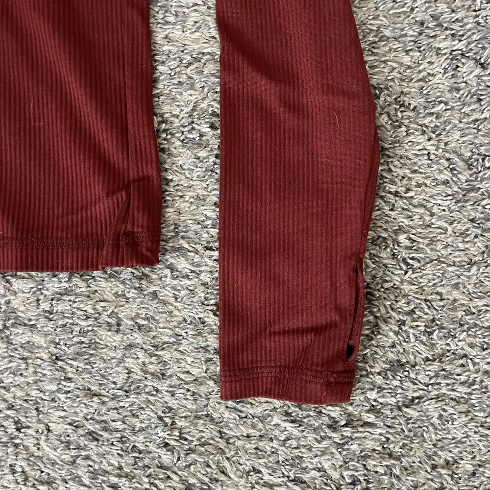 Maroon Long Sleeve Quarter - Image 2