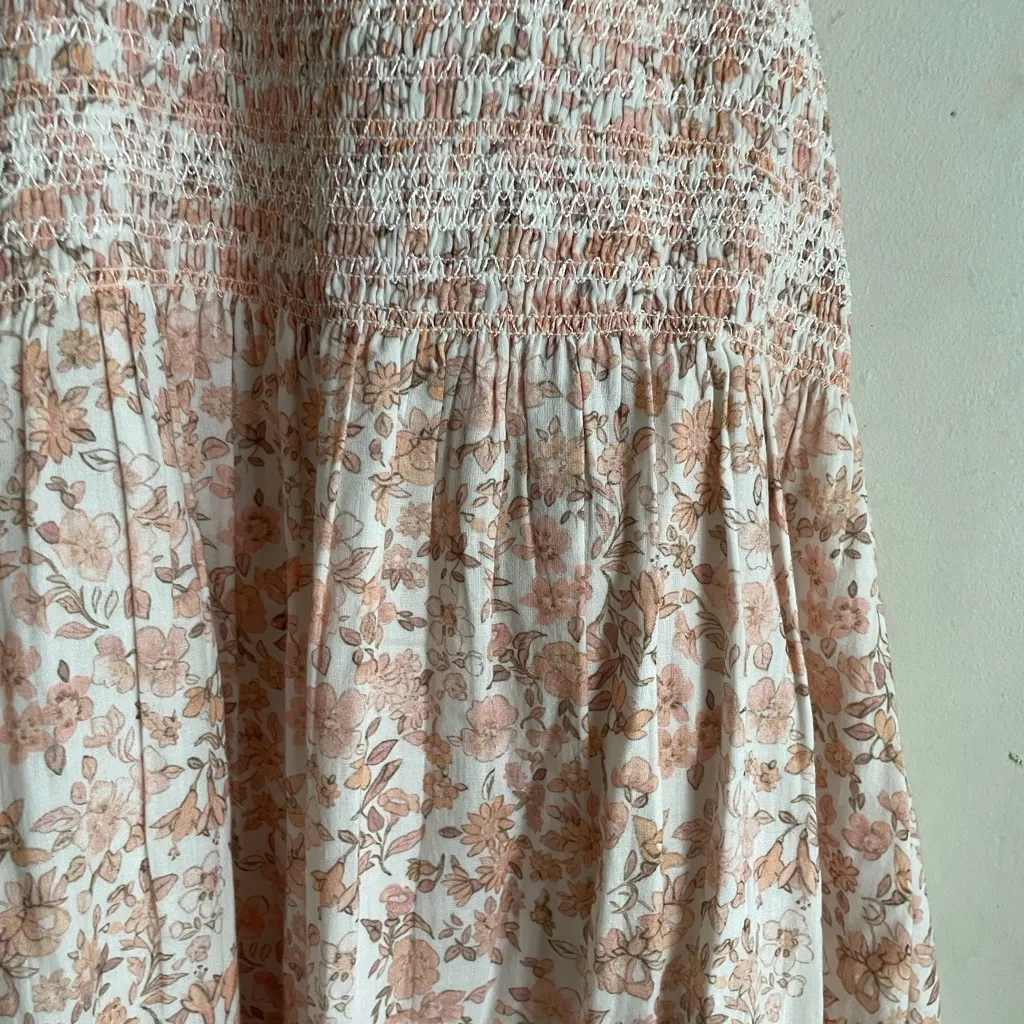 LoveShackFancy Ottawa Vanilla Floral Midi Dress - Image 4